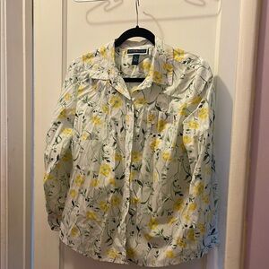 Floral Button-Up Blouse